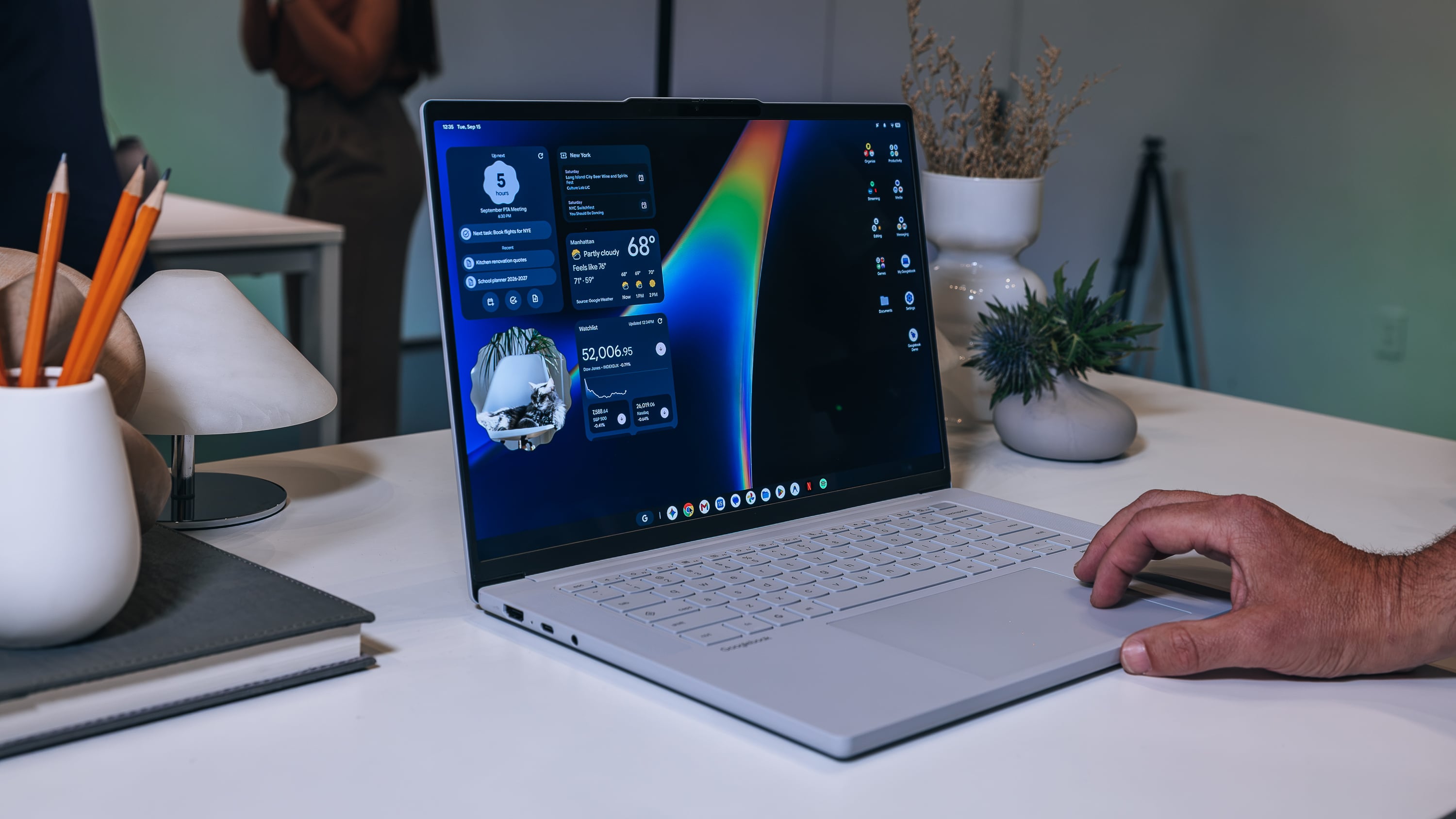 Tampilan laptop Lenovo Googlebook 15
